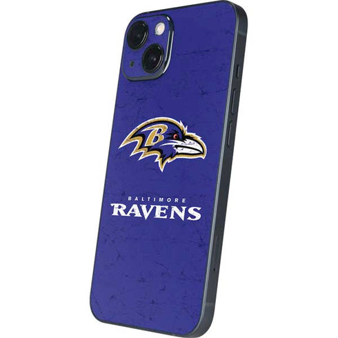 NFL Baltimore Ravens Distressed iPhone 14 Plus Skin