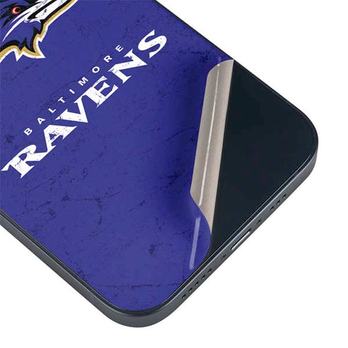 NFL Baltimore Ravens Distressed iPhone 14 Plus Skin