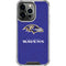 NFL Baltimore Ravens Distressed iPhone 15 Pro Clear Case