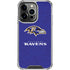 NFL Baltimore Ravens Distressed iPhone 15 Pro Clear Case