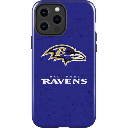 NFL Baltimore Ravens Distressed iPhone 15 Pro Max Impact Case