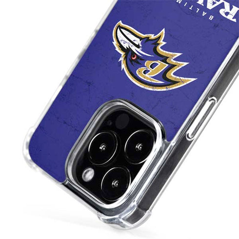 NFL Baltimore Ravens Distressed iPhone 15 Pro Max MagSafe Case