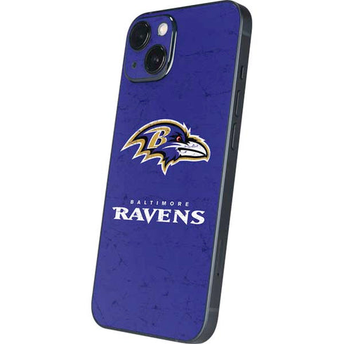 NFL Baltimore Ravens Distressed iPhone 14 Skin