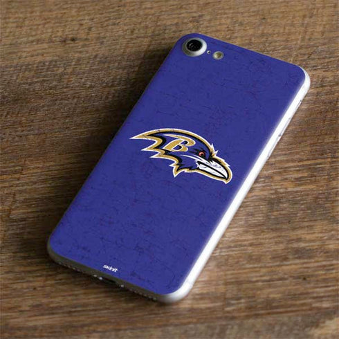 NFL Baltimore Ravens Distressed iPhone 7 Skin