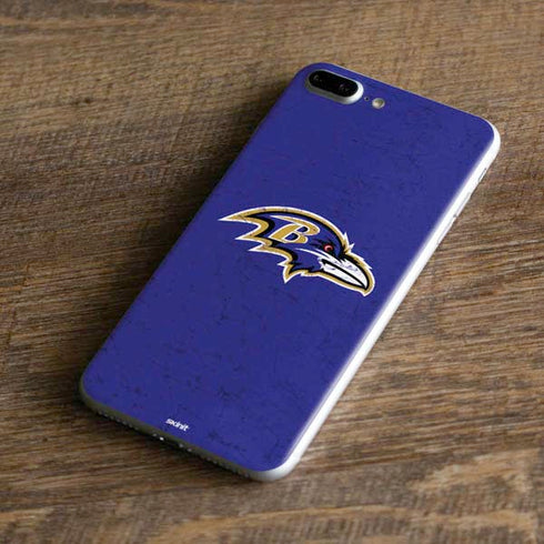 NFL Baltimore Ravens Distressed iPhone 8 Plus Skin