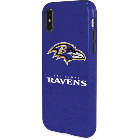NFL Baltimore Ravens Distressed iPhone X Pro Case