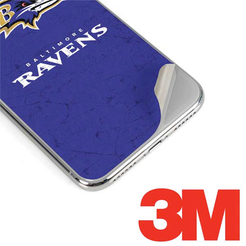 NFL Baltimore Ravens Distressed iPhone XS Max Skin