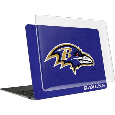 NFL Baltimore Ravens Distressed MacBook Air 13in (2020) Case plus Skin