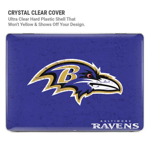 NFL Baltimore Ravens Distressed MacBook Air 13in M1 (2021) Case plus Skin