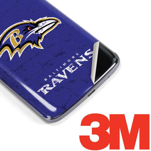 NFL Baltimore Ravens Distressed Moto E5 Plus Skin