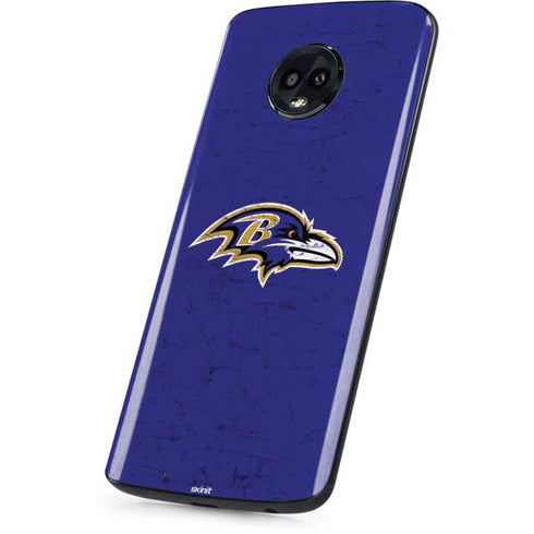NFL Baltimore Ravens Distressed Moto G6 Skin