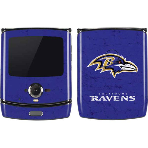 NFL Baltimore Ravens Distressed Motorola RAZR Skin
