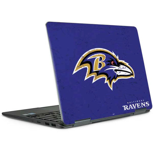 NFL Baltimore Ravens Distressed Notebook 9 Pro 13in (2017) Skin