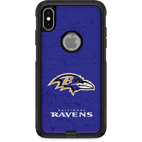 NFL Baltimore Ravens Distressed Otterbox Commuter iPhone Skin