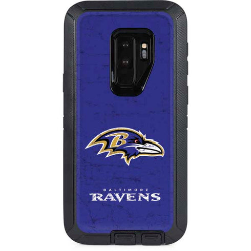NFL Baltimore Ravens Distressed Otterbox Defender Galaxy Skin
