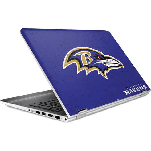 NFL Baltimore Ravens Distressed HP Pavilion Skin