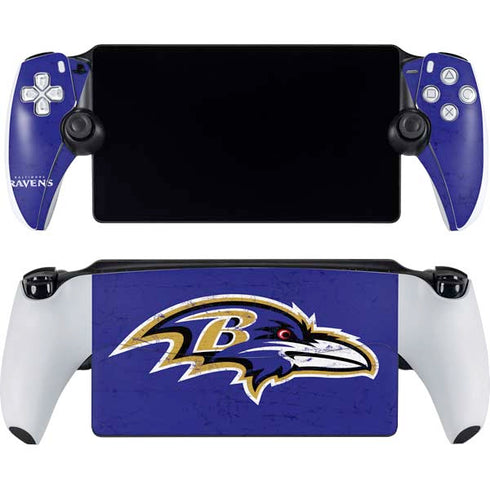 NFL Baltimore Ravens Distressed PlayStation Portal Remote Player Skin