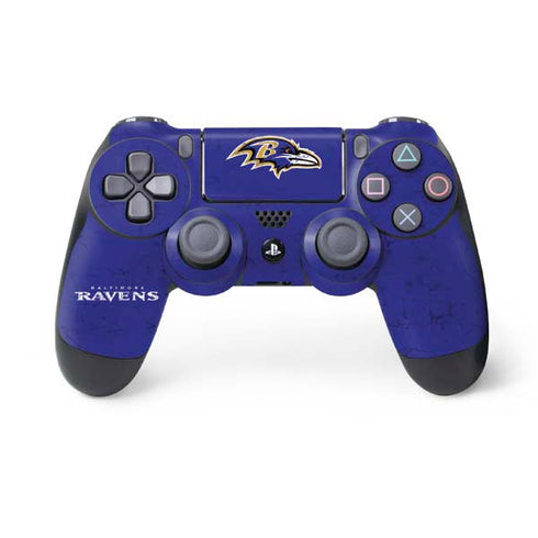 NFL Baltimore Ravens Distressed PS4 Controller Skin