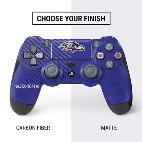 NFL Baltimore Ravens Distressed PS4 Controller Skin