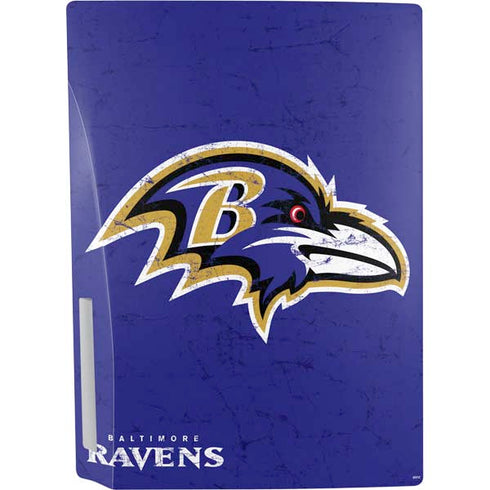 NFL Baltimore Ravens Distressed PS5 Bundle Skin