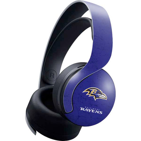 NFL Baltimore Ravens Distressed PULSE 3D Wireless Headset for PS5 Skin