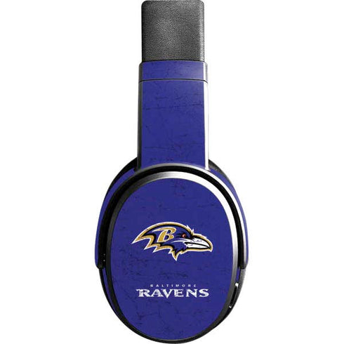 NFL Baltimore Ravens Distressed Skullcandy Crusher Wireless Skin