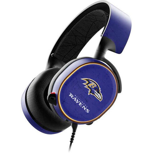 NFL Baltimore Ravens Distressed SteelSeries Arctis 5 Skin