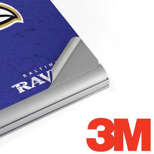 NFL Baltimore Ravens Distressed Surface Book 2 15in Skin