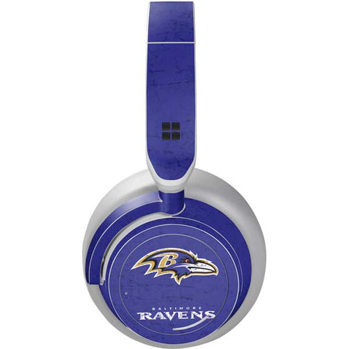NFL Baltimore Ravens Distressed Surface Headphones Skin