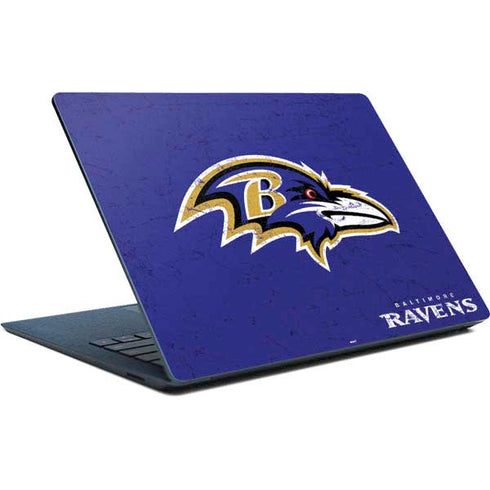 NFL Baltimore Ravens Distressed Surface Laptop Skin