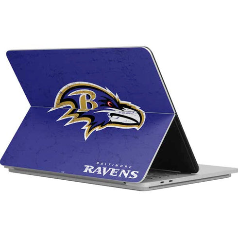 NFL Baltimore Ravens Distressed Surface Laptop Studio Skin