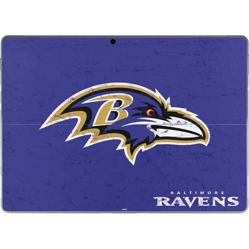 NFL Baltimore Ravens Distressed Surface Pro 9 Skin