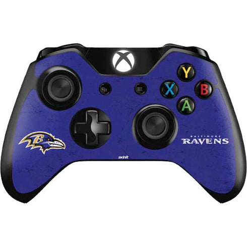 NFL Baltimore Ravens Distressed Xbox One Controller Skin