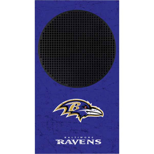 NFL Baltimore Ravens Distressed Xbox Series S Console Skin