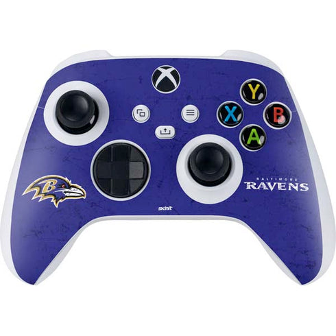 NFL Baltimore Ravens Distressed Xbox Series S Controller Skin