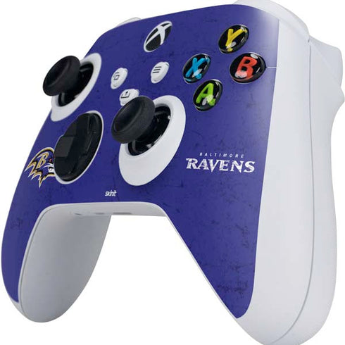 NFL Baltimore Ravens Distressed Xbox Series S Controller Skin