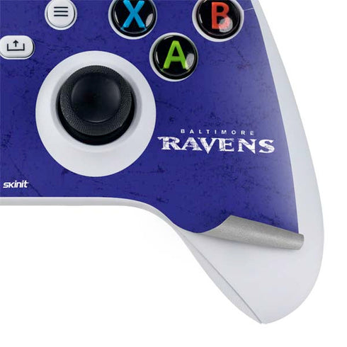 NFL Baltimore Ravens Distressed Xbox Series S Controller Skin