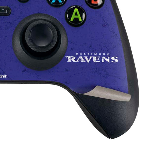 NFL Baltimore Ravens Distressed Xbox Series X Bundle Skin