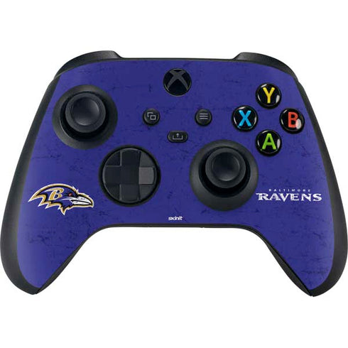 NFL Baltimore Ravens Distressed Xbox Series X Controller Skin