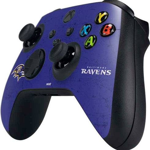 NFL Baltimore Ravens Distressed Xbox Series X Controller Skin