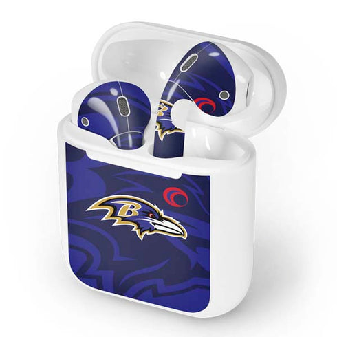 NFL Baltimore Ravens Double Vision Apple AirPods Skin