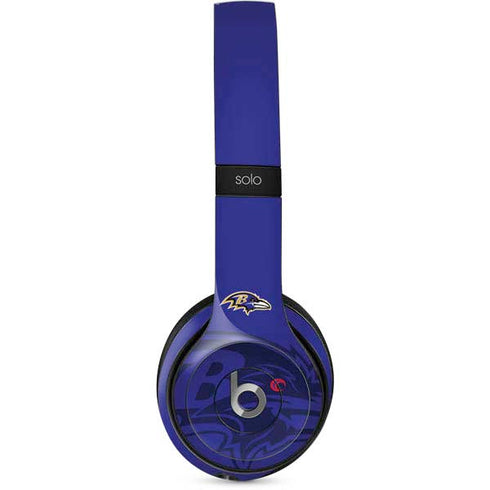 NFL Baltimore Ravens Double Vision Beats Solo 2 Wired Skin