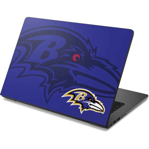 NFL Baltimore Ravens Double Vision Dell Chromebook Skin