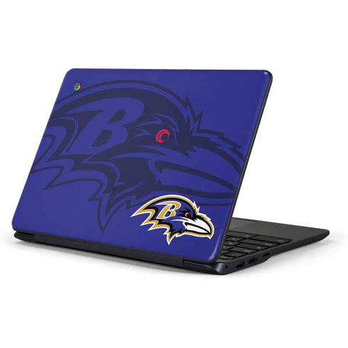 NFL Baltimore Ravens Double Vision Samsung Chromebook Skin