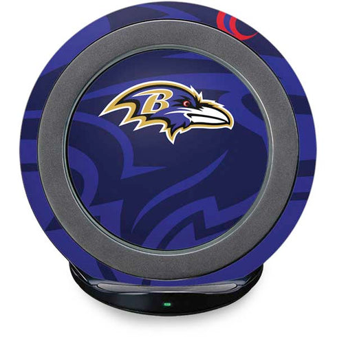 NFL Baltimore Ravens Double Vision Fast Charge Wireless Charging Stand Skin