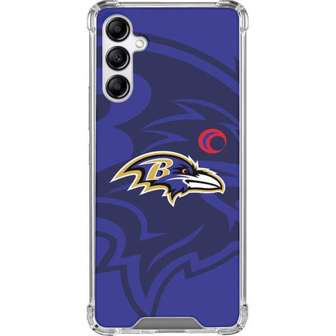 NFL Baltimore Ravens Double Vision Galaxy A14 5G Clear Case