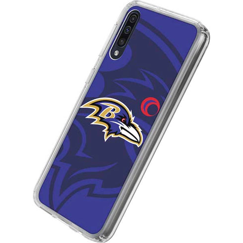 NFL Baltimore Ravens Double Vision Galaxy A50 Clear Case