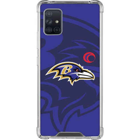 NFL Baltimore Ravens Double Vision Galaxy A51 5G Clear Case