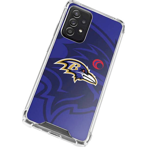 NFL Baltimore Ravens Double Vision Galaxy A52 5G Clear Case