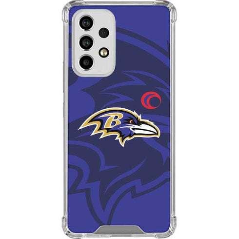 NFL Baltimore Ravens Double Vision Galaxy A53 5G Clear Case